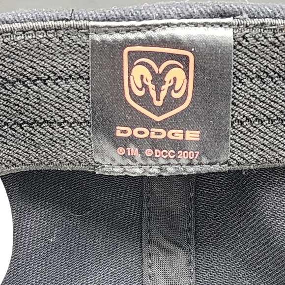 Dodge Ram Hat Cap Black Red Choko Brand Soft Felt Fitted Flex One size - Picture 6 of 7